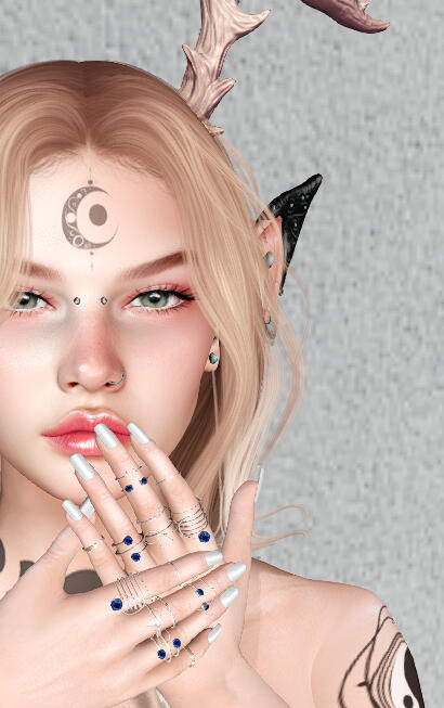 Face Tat and Nails